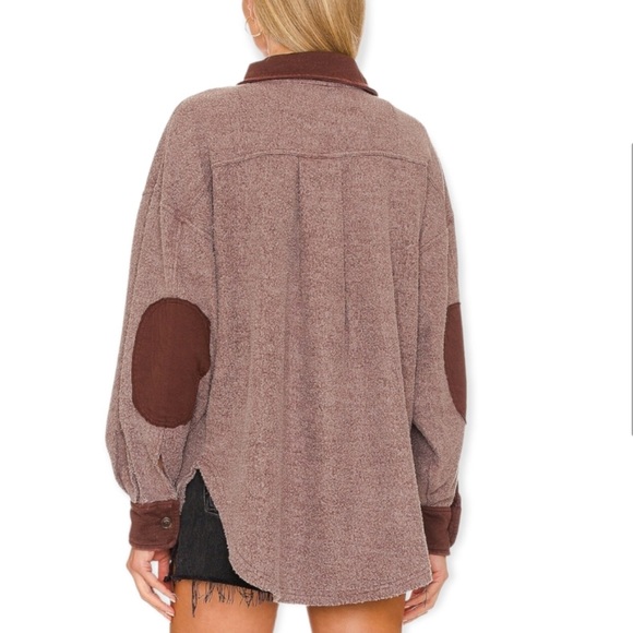 NWOT Free People Ruby Shacket Shirt Jacket Size Medium Date Night Size M Z184-42 - Picture 3 of 9